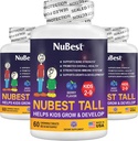 NuBest Tall Kids - Multivitaminer og mineraler til alder 2 til 9 - Knoglestyrke & Immunitet Support - Hjælper børn, Toddlers Sunde - Animal Shapes - 180 tyggetabletter Berry Tablets