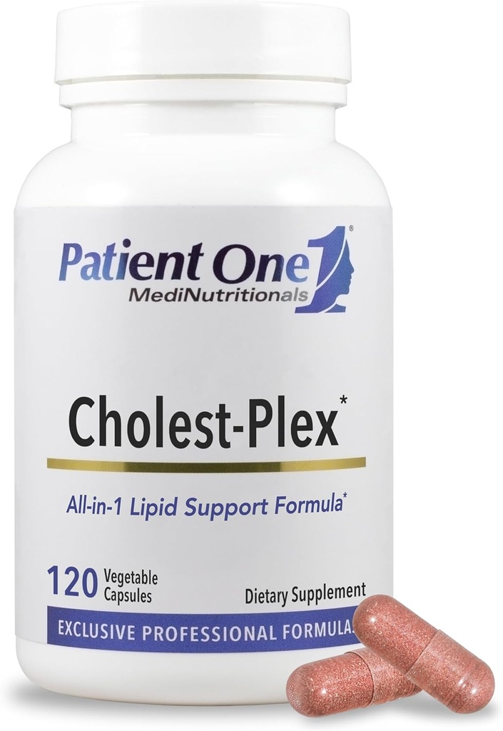 Patient Et Cholest- Plex; supplement til støtte hjerte og vaskulær sundhed og sund Lipid Metabolisme *