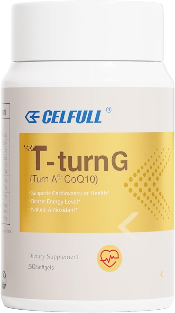 CELFULL CoQ10 200mg, Antioxidant til Heart Health & Energy Production, Coenzym Q10 indeholdende NAD, Alpha liposyre, etc, co q 10 supplement og vitaminer, 50 Softgel