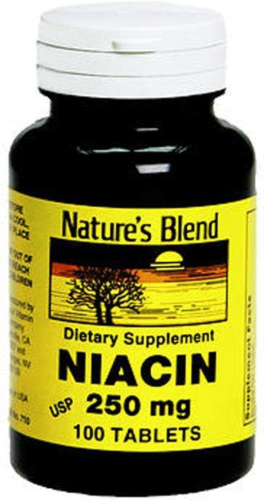Naturens Blend Niacin 250 mg 250 mg 100 Tabs