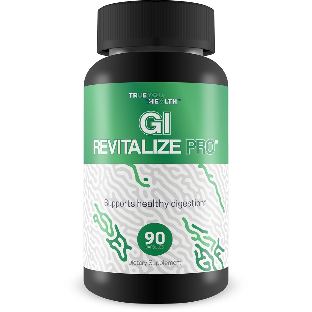 GI Revitalize Pro - Gut Health Kosttilskud til Gastrointestinal Health Support - Fremme forbedret fordøjelse, næringsstof Absorption, og regelmæssighed - D-vitamin & Psyllium - Bonus Immunsupport fordele