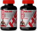 Muskel Builder piller til mænd - BRANCHED Chain Aminosyre - BCAA 3000MG - bcaa Train and Recover - 2 flasker 240 tabletter