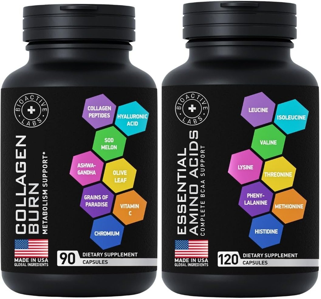 Termogen Multi Collagen Burn og essentielle aminosyrer kompleks - Fitness og vægttab bundle