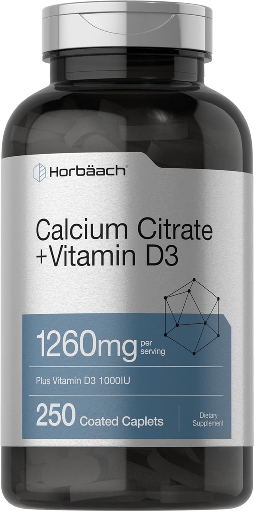 Horbäach Calciumcitrat med D3- vitamin 124; 1260 mg