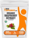 Bulkadditions.com Organic Raspberry Extract Powder - fra Raspberry Fruit, Antioxidant Kilde, Urte Supplement - Gluten Free, 1kg (2.2 lbs) (Pack of 1)