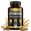 Earth Elixir Spermidin Kosttilskud 1200mg (90 kapsler) - Anti Aging - 3. part Testet (12mg Spermidin Pulver) Max Renhed - 100% Pure Espermidina- Gæret hvede Germ ekstrakt - NMN Alternativ