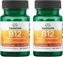 Swanson vitamin B- 12 Methylcobalamin Høje Absorption 5000 mcg 60 Tabs (2 Pack)