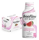 Freeflow Fit Energy Shots, Watermelon Rush, Naturlig Koffein Boost med L-theanin, Ginseng, Vitaminer, Prebiotika, Elektrolyter (6 Greve, 2oz Shots)