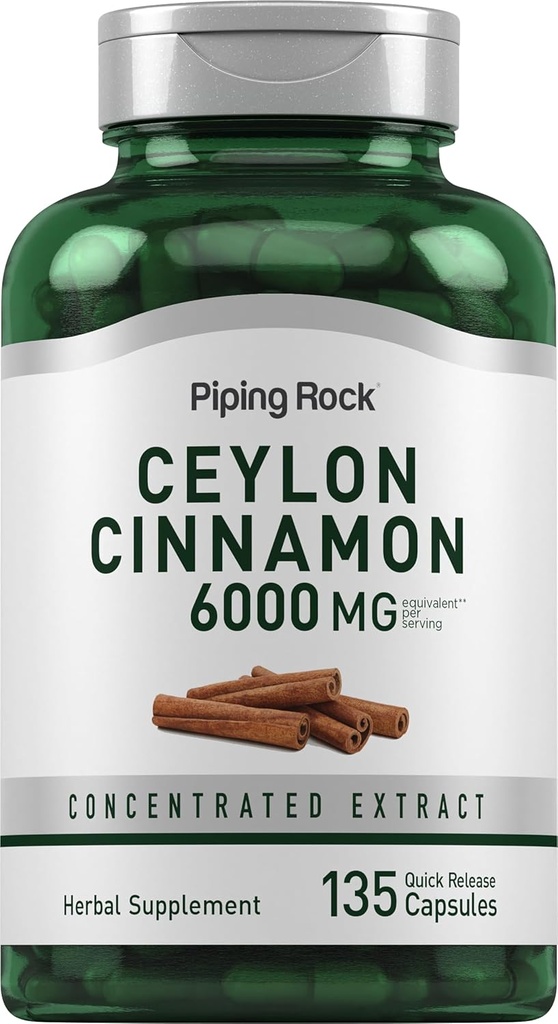 Piping Rock Ceylon kanel kapsler 6000mg