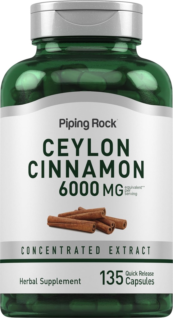 Piping Rock Ceylon kanel kapsler 6000mg