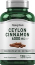 Piping Rock Ceylon kanel kapsler 6000mg