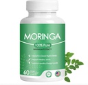 Organiske Moringa kapsler - 800 mg Pure Moringa pulver - Nutrient- Dense Superfood for Energy - Moringa kapsler - 60 kapsler