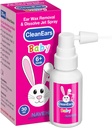 NAVEH PHARMA ® CleanEars Baby Mea124; Fastvirkende Ear Wax Removal Spray 124; Breaks Down & Dissolves Earwax i bare 1 behandling 124; Klinisk bevist at være 300% mere effektiv; Mineral Oil, Gentle & Safe Measures 124; 1 OZ
