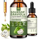 Soursop Bitters Liquid multivitami Drops, Pure Organic Soursop blade Extract, Immunboost, Cell Support & Regeneration, Sugar / Gluten Free, Natural Flavor, 2 Fl Oz