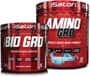 iSatori Bio- GRO Protein Syntese Amplifier - Unflavored (60 Servere) & iSatori Amino-GRO BCAA Powder - Blue Razz Snow Cone (30 Servere)