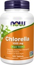 Now Foods Supplements, Chlorella 1000 mg med naturligt forekommende Chlorophyll, Beta- Caroten, blandede carotenoider, C-vitamin, jern og protein, 120 tabletter