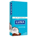 LUNA BAR - Gluten Free Snack Bars - Chokolade Dipped Coconut Flavor -8g protein - Non-GMO - Plant-Based Grossiome Snacking - On Go Snacks (1.69 Ounce Snack Bars, 15 Greve)