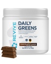 Revive MD Daily Green Powder Superfood (Chokolade) - Supergreens Powder til at støtte energiniveauer - Grøn Juice, der forbedrer fibre indtag - Vegetabilske støtter fordøjelse og Gut sundhed