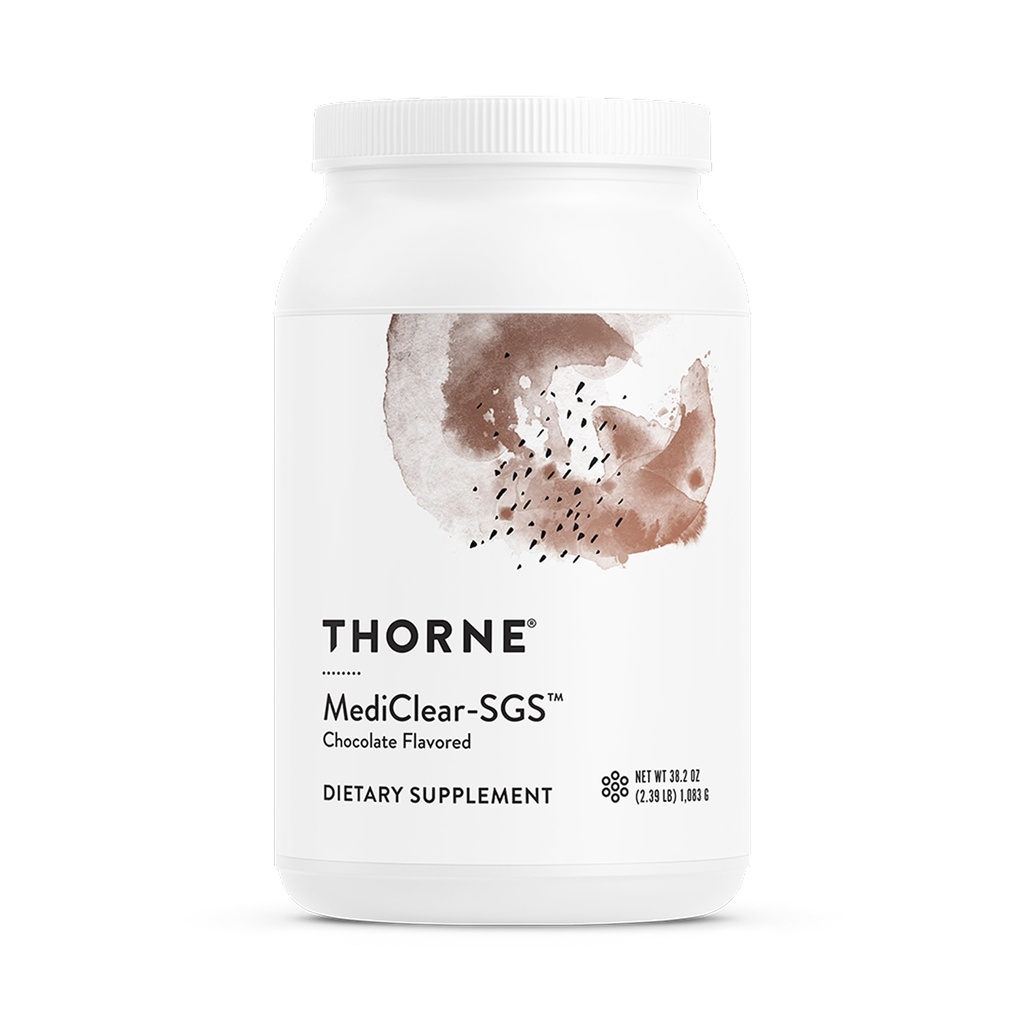 THORNE - MediClear- SGS - ris og pea protein- baseret drik pulver med en komplet Multivitamin- Mineral Profil - Foundational Support - Eliminere miljømæssige & kostbare toksiner * - Chokolade - 38.2 Oz
