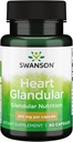 Swanson Raw Heart Glandulær 250 Milligram 60 Kapsler