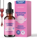 JoySpring Immundryps - Kids 'Immunity Support (1 fl oz, 30 Servering) med Organic Elderberry Liquid, Echinacea, Oregon Grape Root & Orange Peel for Age 2-16 + År og voksne