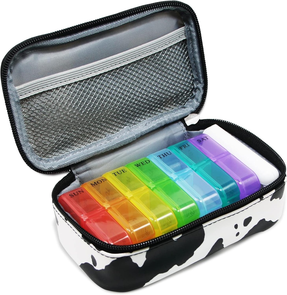 Ugentlig Pill Organizer 2 gange en dag morgen nat rejse Pill sag Organizer 7 dag AM PM Pill Box Organizer Dag Nat Vitamin Organizer Pill Contanier 2 Uge Pill Holder