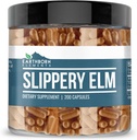 Earthborn Elements Slippery Elm 200 Kapsler, Pure & Ufortyndet, Ingen tilsætningsstoffer