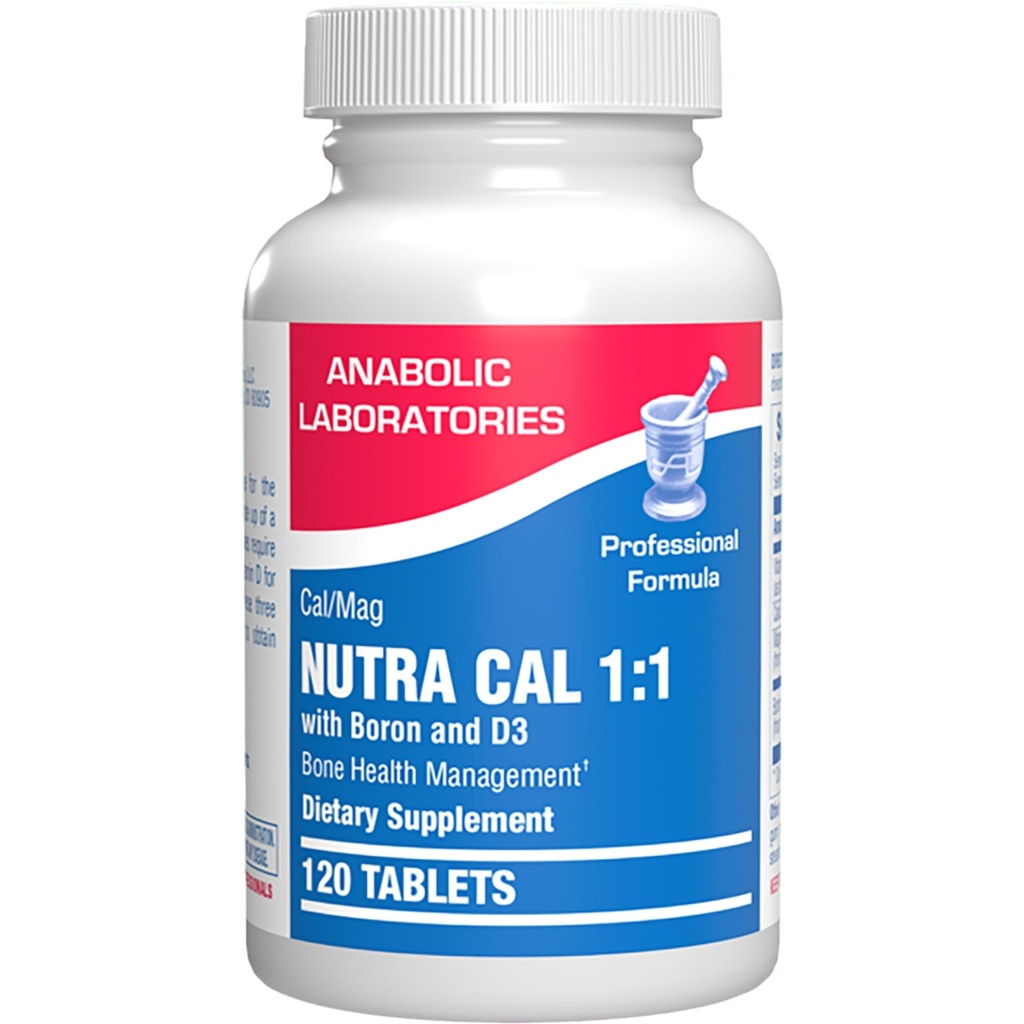 Calcium Magnesium D3 Knogletilskud til kvinder - Klinisk Knoglestyrke tillæg med Magnesium Calcium Vitamin D3 & Boron Complex for Knoglevedligeholdelse - 120 Count Nutra Cal 1: 1