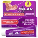 SILKA Anti- Fungal Cream, Klinisk Anti- svamp Foot Treatment, Jock Itch & Ringorm Remedy, Maksimal styrke, Fastvirkende Relief fra klø og brændende, 1 Oz