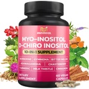 BMVINVOL Inositol Supplement - Myo-Inositol og D-Chiro Inositol Ideal 40: 1 Ratio - Plus Berberine, Kanel, Ashwagandha + 5 Mere - 60 Kapsler
