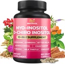 BMVINVOL Inositol Supplement - Myo-Inositol og D-Chiro Inositol Ideal 40: 1 Ratio - Plus Berberine, Kanel, Ashwagandha + 5 Mere - 60 Kapsler