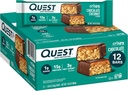 Quest Nutrition Crispy Chocolate Coconut Hero Protein Bar, 15g Protein, 1g Sukker, 3g Net Carbs, Gluten Free Protein Snack, Keto Friendly, 12 Greve