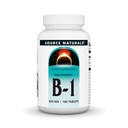 Source Naturals Vitamin B-1 Thiamin 500mg High Potency, 100% Pure - 100 tabletter