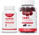 Humann SuperBeets Beet Root Kapsler og Tart Cherry Gummies