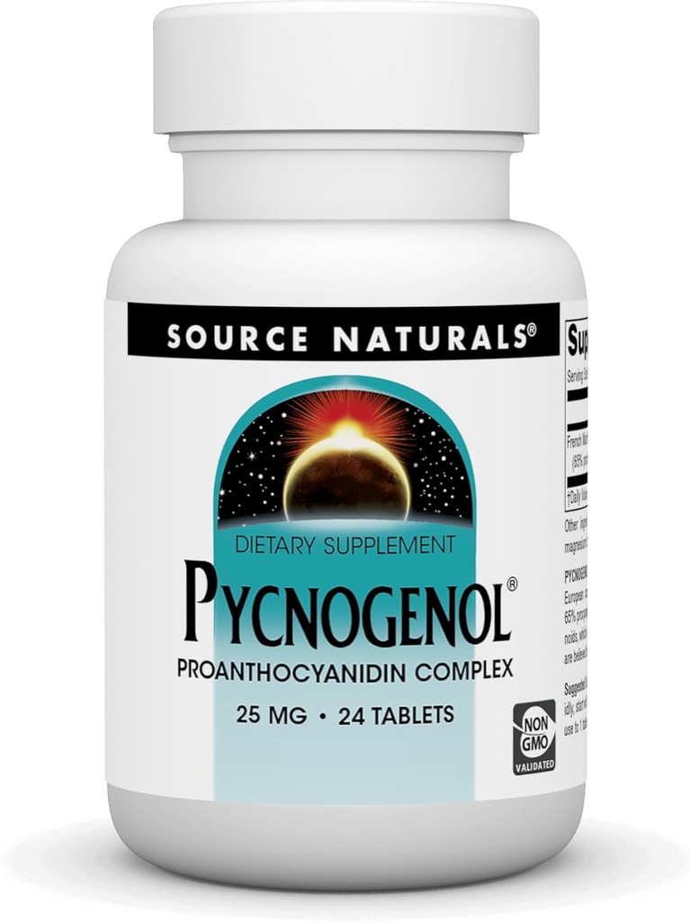 KILDE NATURALER Pycnogenol 25 Mg Tablet, 24 Tælling