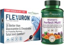 Renhed produkter Bundle - Kvinder perfekte Multi + Flexuron fælles formel kvinders multivitamin (understøtter urinveje sundhed, immunforsvar, ben + mere) - Flexuron (krill olie, hyaluronsyre + mere)
