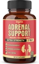 agobi 7in1 Adrenal Support - Ækvivalent med koncentreret Ashwagandha, Panax Ginseng, Rhodiola Rosea & mere - 60 kapsler 2 måneder for Body Balance