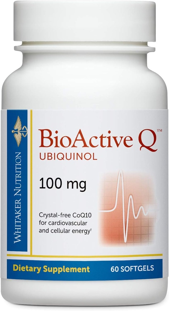 Dr. Whitaker 's Bioactive Q Ubiquinol 100 mg Delivers Clinically valideret, højbiotilgængelig CoQ10 (60 dages forsyning)