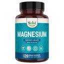 Nested Naturals Magnesium Glycinate Chelat - 200mg Chelated Magnesium Supplement for Muskelkramper, Afslapning, & Sleep Support - 100% Albion TRACS Buffered Magnesium Glycinate - 120 Vegankapsler
