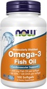 Now Supplements, Omega-3 180 EPA / 120 DHA, Molekylært Destilleret, Kardiovaskulær Support, 100 Softgels