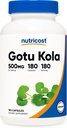 Nutricost Gotu Kola 500 MG, 180 Kapsler - Vegetariske Kapsler, Gluten Free, Non- GMO