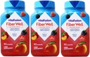 VitaFusion, Fiber Well Gummies, Fiber Supplement, Diverse Flavors - 90 gummies, pakke med 3