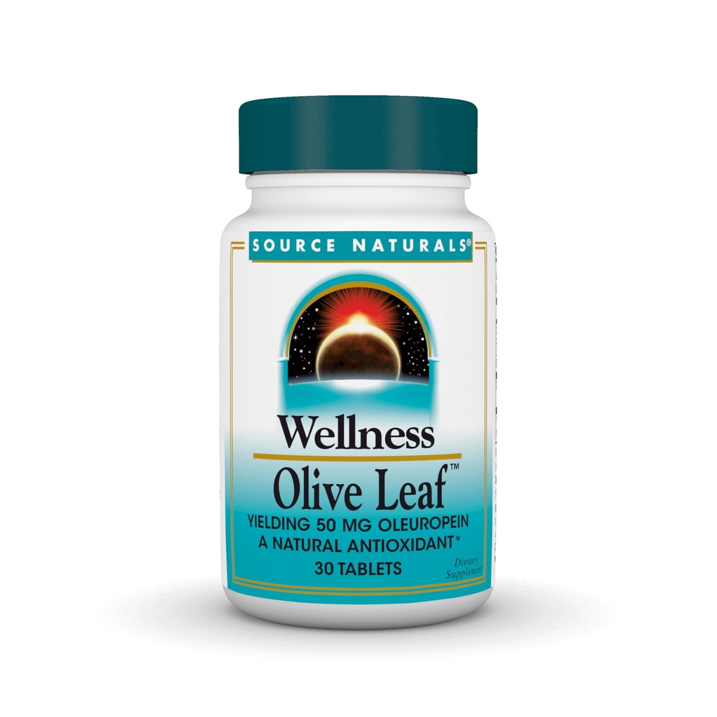 Kilde Naturals Wellness Olive Leaf - Yielding 100 mg Oleuropein et naturligt antioxidant * - 30 tabletter