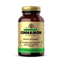 Solgar Cinnamon - 100 Vegetabilske kapsler - Fuld potens (FP) - non-GMO, Vegan, Gluten Free, Dairy Free, Kosher - 100 Servere
