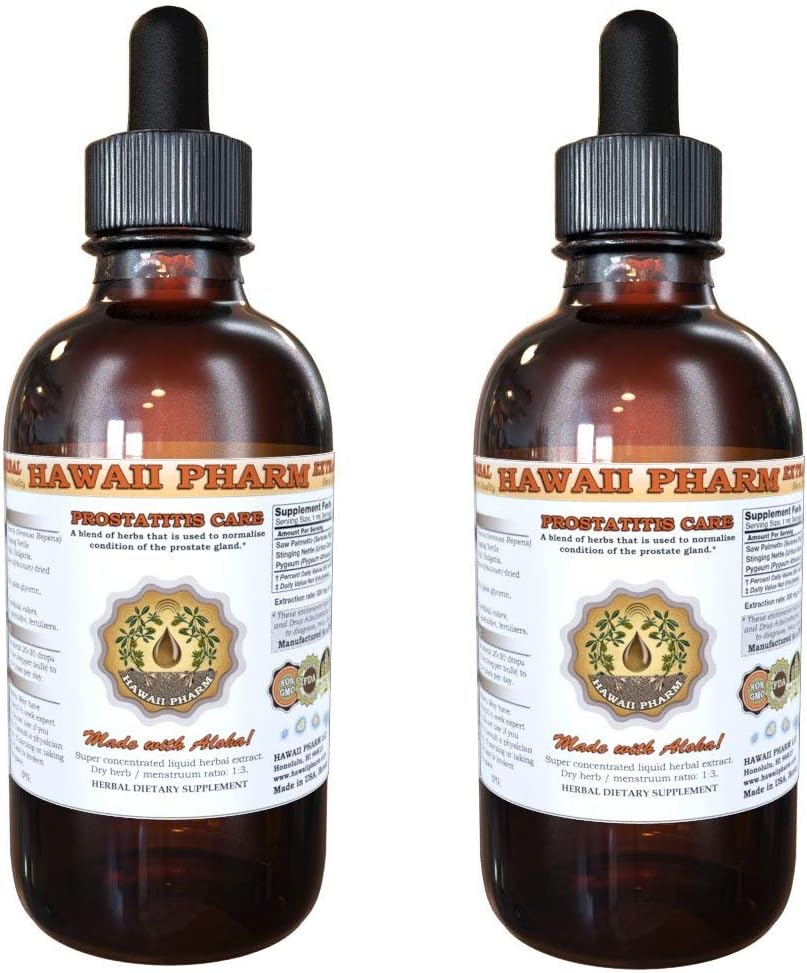 Prostata Support Kosttilskud: Pygeum (Pygeum Africanum) Bark, Saw Palmetto (Serenoa Repens) Berry, Stinging Nettle (Urtica Dioica) Leaf tinktur (Alkohol- baseret flydende ekstrakt) 2x2 oz