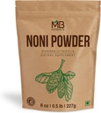 MB Herbals Noni Powder 8 oz | 227g (0.5 lb) | Easily Mixes with Smoothies Juices | No Preservatives | Gluten Free | 45 Servings per Pack