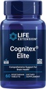 Life Extension Cognac ® Elite, sage, Blåbær, ashwagandha, phosphatidylserin, vinpocetine, Opmærksomhed, Focus, Mood & Memory, Gluten- Free, Non- GMO, Vegetar, 60 tabletter