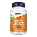 NU Kosttilskud, Gurkemeje med BioPerine, immunsystem support, Standardiseret til 95% Curcuminoider, Forbedret absorption *, 90 Veg kapsler