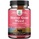 Horny Goat Weed for Women - Urtetilskud Hornyweed Women Complex for Hormone Balance Mood Support & Samlet Wellness - Maca Root & Tribulus Terrestris Kvindelige tillæg - 90 Greve