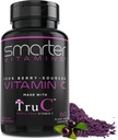 Smarter Raw Hel Food Vitamin C fra bær, Premium Antioxidanter, Bioflavonoider & Polyphenoler, 60 Veganske kapsler